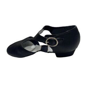 NEW CAPEZIO Pedini 321 Jazz Lyrical Black‎ Leather Split-Sole Shoes Youth 3M-5M